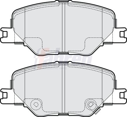 Fahren FBP4255 Brake Pad Set, disc brake - 1