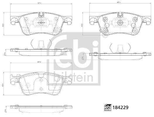Febi 184229 Brake Pad Set, disc brake - 2