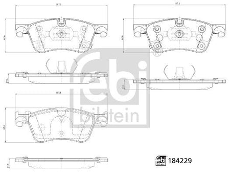 Febi 184229 Brake Pad Set, disc brake - 2