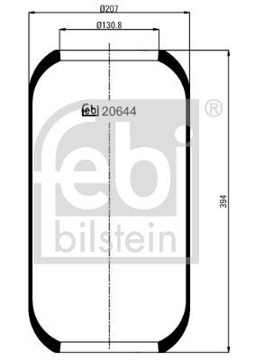 Febi 20644 Bellow, air suspension - 1