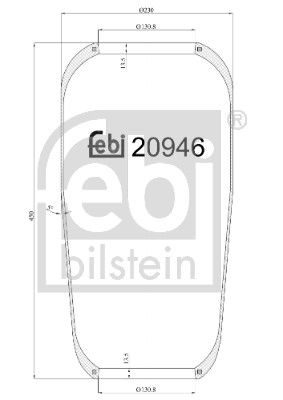 Febi 20946 Bellow, air suspension - 1