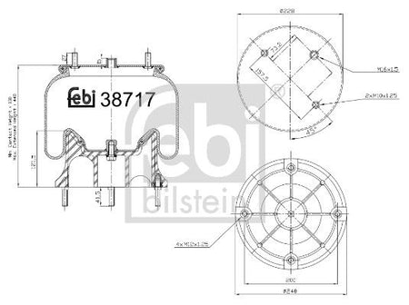Febi 38717 Bellow, air suspension - 1
