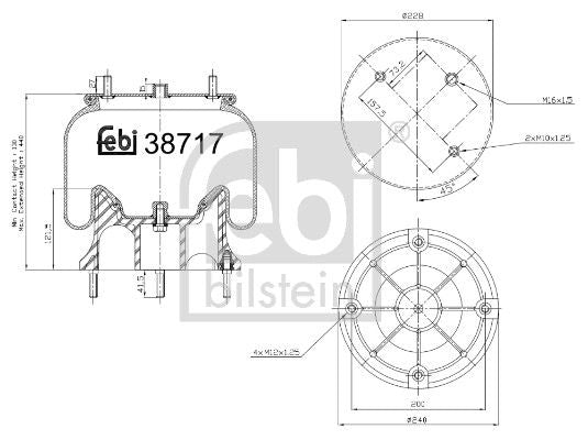 Febi 38717 Bellow, air suspension - 1