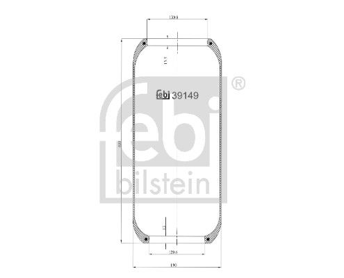 Febi 39149A Bellow, air suspension - 1