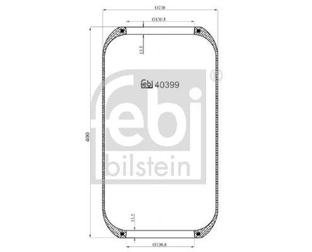 Febi 40399 Bellow, air suspension - 1