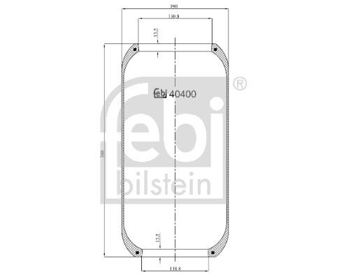 Febi 40400 Bellow, air suspension - 1