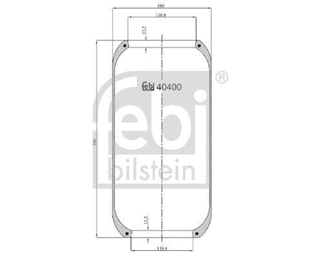 Febi 40400 Bellow, air suspension - 1