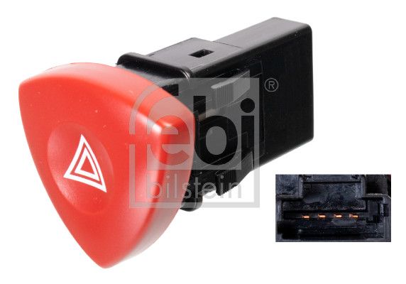 Febi Plus 107792 Hazard Warning Light Switch - 1