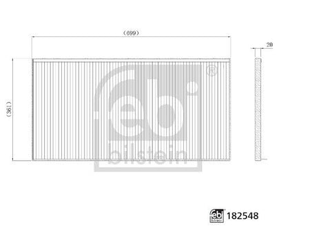 Febi Plus 182548 Filter, cabin air - 3
