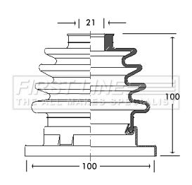 First Line FCB2759 Bellow Kit, drive shaft - 1