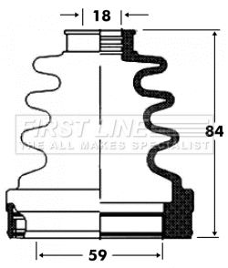 First Line FCB2820 Bellow Kit, drive shaft - 1
