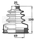 First Line FCB6129 Bellow Kit, drive shaft - 1