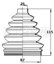 First Line FCB6138 Bellow Kit, drive shaft - 1
