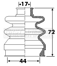 First Line FCB6264 Bellow Kit, drive shaft - 1