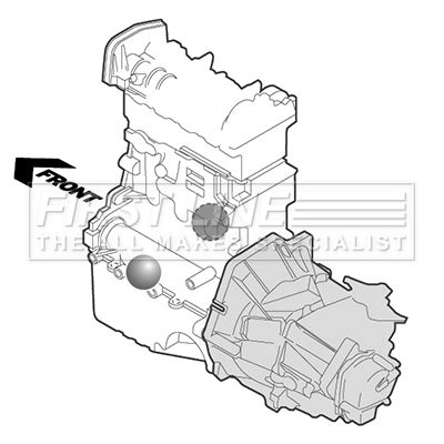First Line FEM3617 Mounting, engine - 3