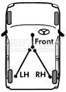 First Line FKB1732 Cable Pull, parking brake - 1
