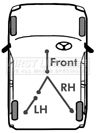 First Line FKB3417 Cable Pull, parking brake - 1