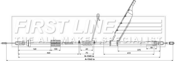 First Line FKB3897 Cable Pull, parking brake - 2