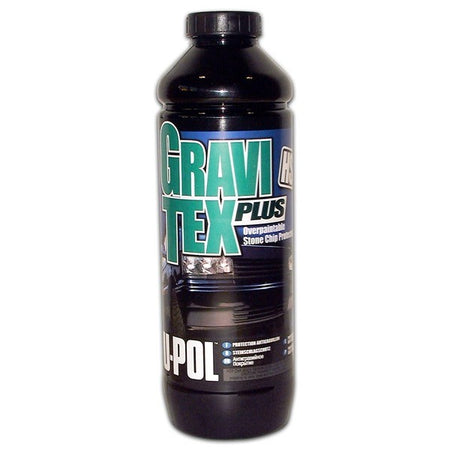 U-Pol Gravitex Stonechip Protector Sprayable Paint - Black - 1 Litre