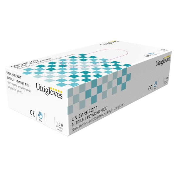 Unicare Nitrile Powder Free Gloves - Large