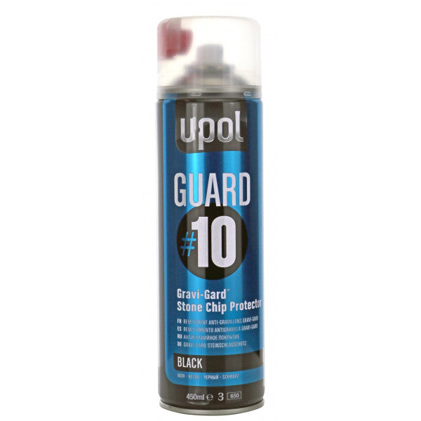 U-Pol Guard #10 Gravigard Stone Chip Protector - Black - 450ml