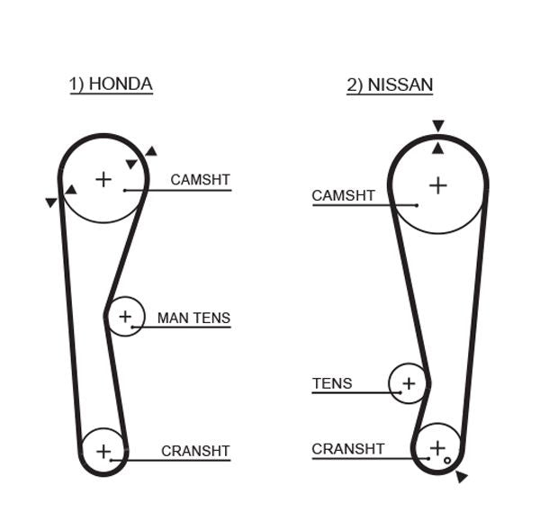 Gates 5028 Timing Belt - 1