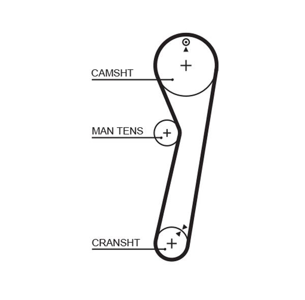 Gates 5029 Timing Belt - 1