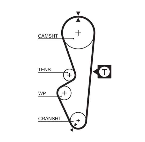 Gates 5070 Timing Belt - 1