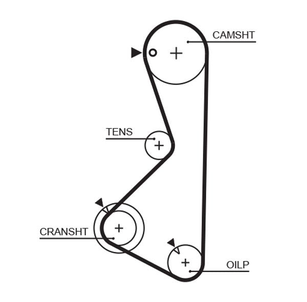 Gates 5075XS Timing Belt - 1