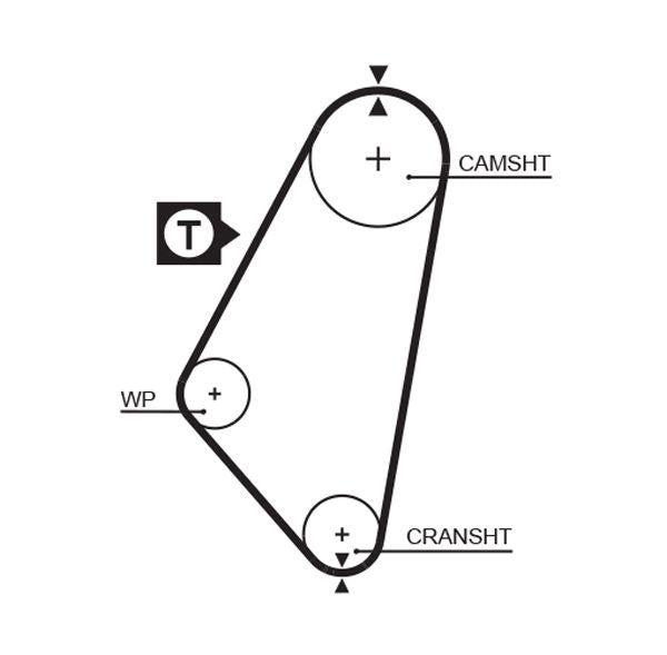 Gates 5083 Timing Belt - 1