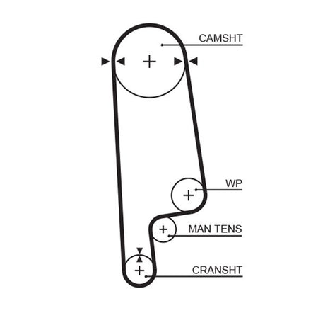 Gates 5084XS Timing Belt - 1