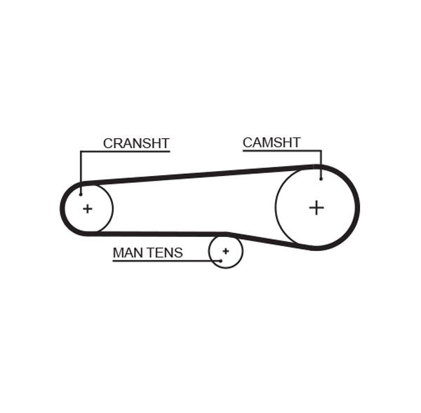 Gates 5116 Timing Belt - 1