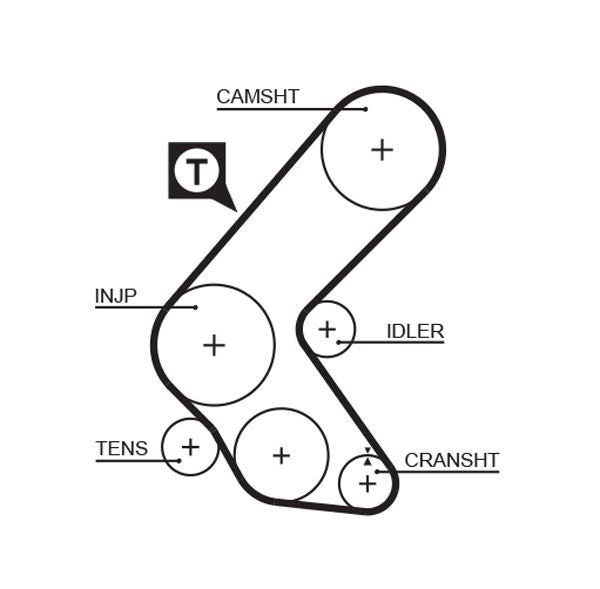 Gates 5193XS Timing Belt - 1