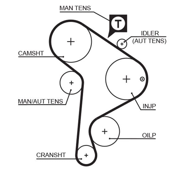 Gates 5223XS Timing Belt - 1