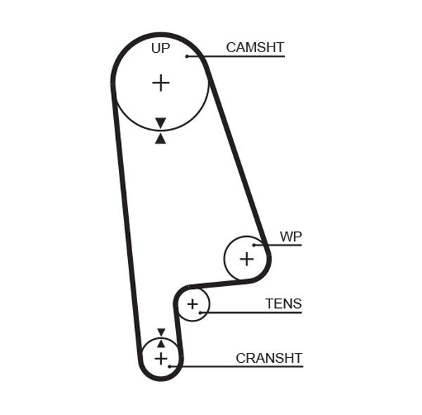 Gates 5233XS Timing Belt - 1
