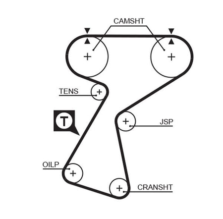 Gates 5244XS Timing Belt - 1