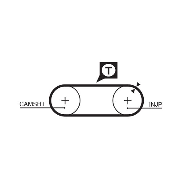 Gates 5246 Timing Belt - 1
