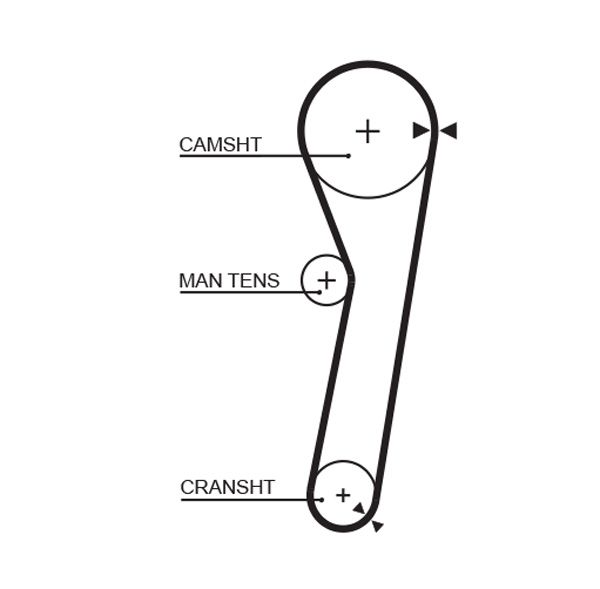 Gates 5260XS Timing Belt - 1