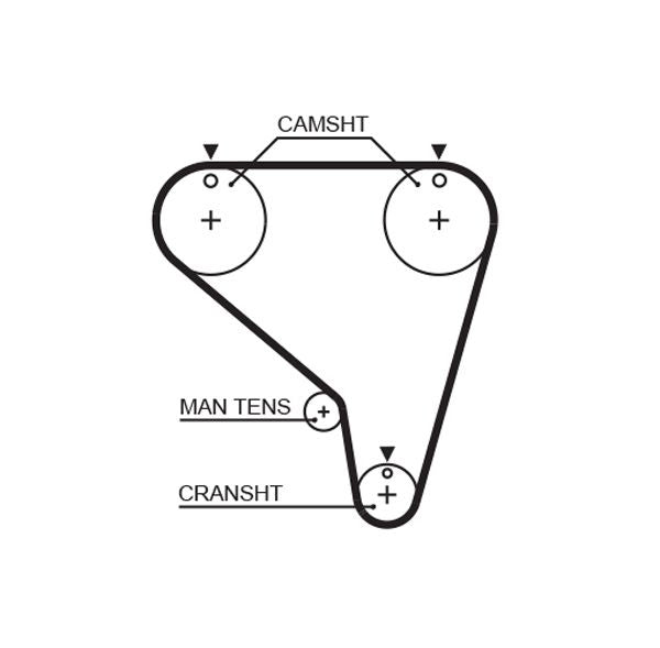 Gates 5266XS Timing Belt - 1