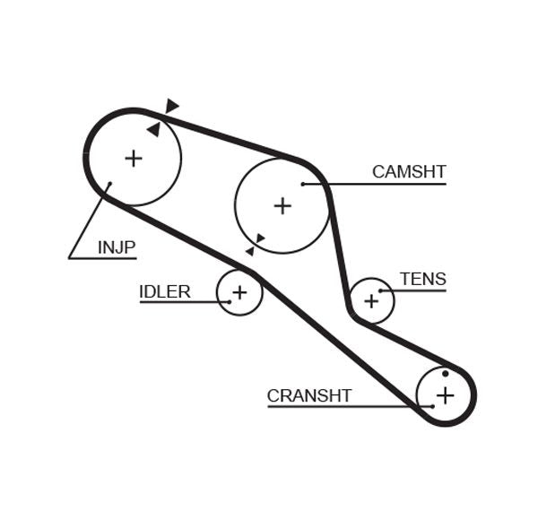 Gates 5303 Timing Belt - 1