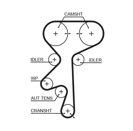 Gates 5369XS Timing Belt - 1