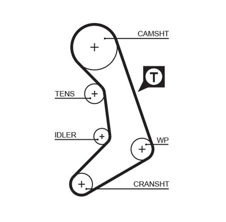 Gates 5398XS Timing Belt - 1