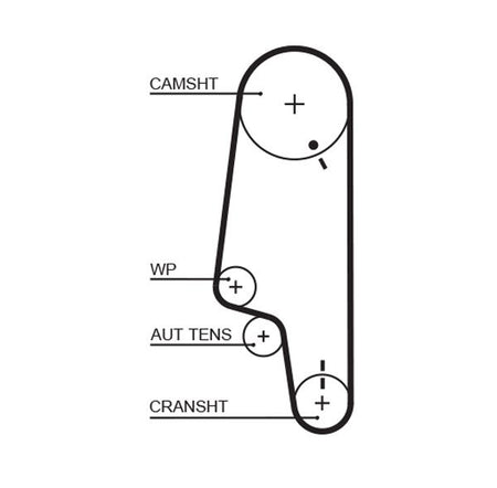 Gates 5427XS Timing Belt - 1