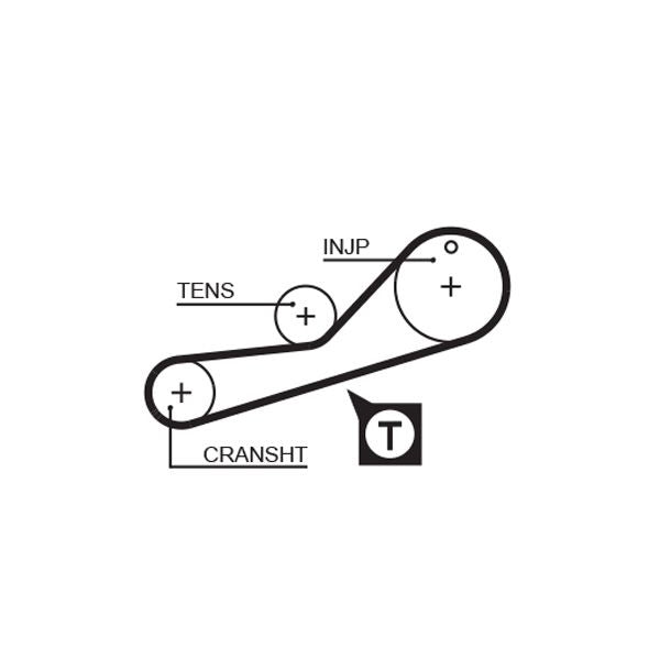 Gates 5452XS Timing Belt - 1