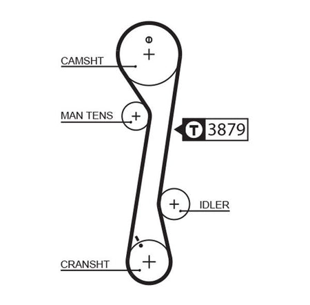 Gates 5457XS Timing Belt - 1