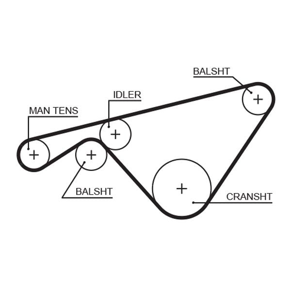 Gates 5463XS Timing Belt - 1