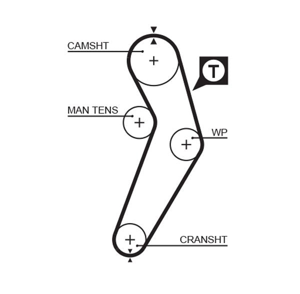 Gates 5473XS Timing Belt - 1