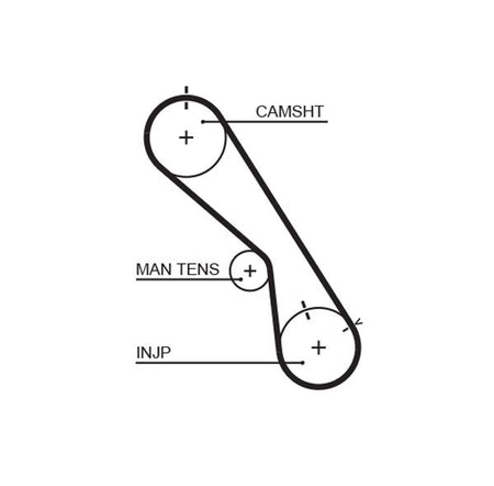 Gates 5474XS Timing Belt - 1
