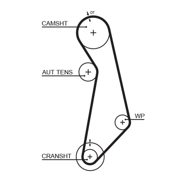 Gates 5489XS Timing Belt - 1