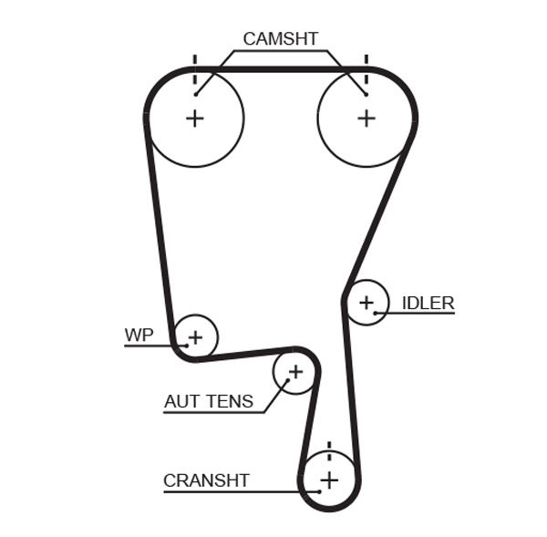 Gates 5490XS Timing Belt - 1